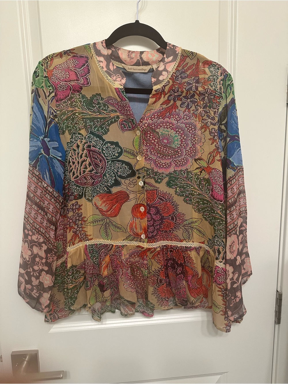 Soft Surroundings Lisette Printed Shirt size PL - Picture 5 of 9